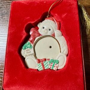 Vintage Hard to Find Lenox Baby’s First Christmas ornament - collectible